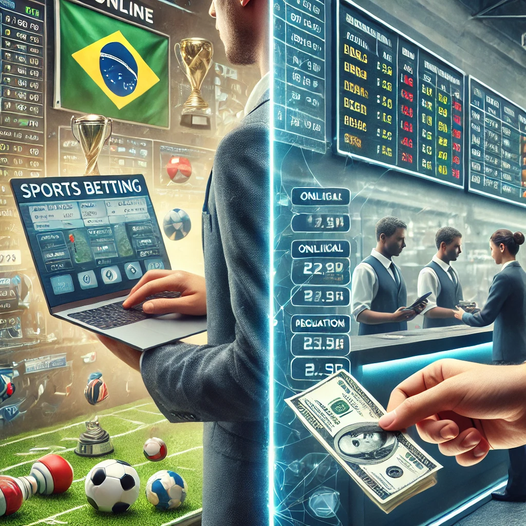 Com a regulamentação das apostas esportivas no Brasil, surge a curiosidade: como estamos em comparação com outros países? Além disso, vale a pena apostar online ou em pontos físicos? Confira:

🌎 Brasil x Outros Países:

Brasil: Agora, as apostas esportivas são regulamentadas, com empresas precisando de licenças para operar e regras claras para proteger os apostadores.
Reino Unido: Um dos mercados mais maduros, com a UK Gambling Commission supervisionando e garantindo a segurança e a transparência.
Estados Unidos: Cada estado tem suas próprias regras, mas em muitos, as apostas são legais e altamente monitoradas.
Portugal: Sistema de licenciamento rígido e taxas altas para operadores, semelhante ao que o Brasil está implementando.